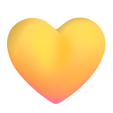 Yellow Heart - Fluent (Microsoft)