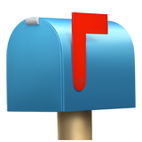 Closed Mailbox with Raised Flag - Fluent (Microsoft)