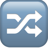 Shuffle Tracks Button - Fluent (Microsoft)