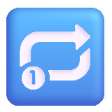 Repeat Single Button - Fluent (Microsoft)