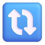 Clockwise Vertical Arrows - Fluent (Microsoft)