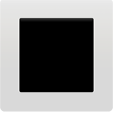 White Square Button - Fluent (Microsoft)