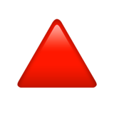 Up-Pointing Red Triangle - Fluent (Microsoft)