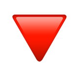 Red Triangle Pointed Down - Fluent (Microsoft)