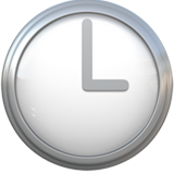 Clock Face Three O’Clock - Fluent (Microsoft)