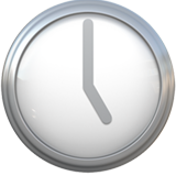 Clock Face Five O’Clock - Fluent (Microsoft)