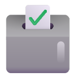 Ballot Box with Ballot - Fluent (Microsoft)