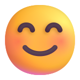 Smiling Face with Smiling Eyes - Fluent (Microsoft)