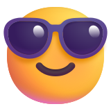 Smiling Face with Sunglasses - Fluent (Microsoft)