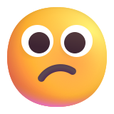 Confused Face - Fluent (Microsoft)