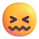 Confounded Face - Fluent (Microsoft)