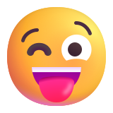 Winking Face with Tongue - Fluent (Microsoft)