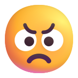 Angry Face - Fluent (Microsoft)