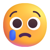 Crying Face - Fluent (Microsoft)