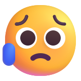 Sad but Relieved Face - Fluent (Microsoft)