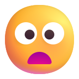 Frowning Face with Open Mouth - Fluent (Microsoft)