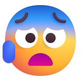 Anxious Face with Sweat - Fluent (Microsoft)