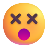Face with Crossed-out Eyes - Fluent (Microsoft)
