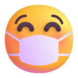 Face with Medical Mask - Fluent (Microsoft)