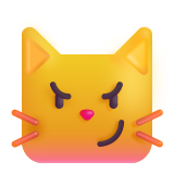Cat Face with Wry Smile - Fluent (Microsoft)