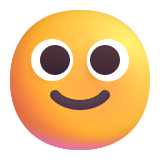 Slightly Smiling Face - Fluent (Microsoft)