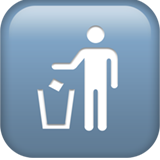 Litter in Bin Sign - Fluent (Microsoft)