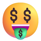 Money-Mouth Face - Fluent (Microsoft)