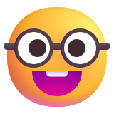 Nerd Face - Fluent (Microsoft)