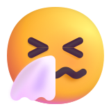 Sneezing Face - Fluent (Microsoft)