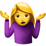 Woman Shrugging - Fluent (Microsoft)