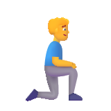 Man Kneeling - Fluent (Microsoft)