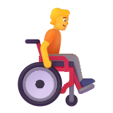 Person in Manual Wheelchair Moving Right - Fluent (Microsoft)
