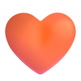 Orange Heart - Fluent (Microsoft)