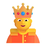Person with Crown - Fluent (Microsoft)