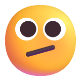 Face with Slanted Mouth - Fluent (Microsoft)