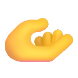 Palm Up Hand - Fluent (Microsoft)