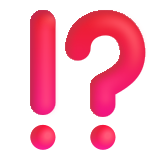 Exclamation Question Mark - Fluent (Microsoft)