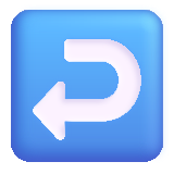 Right Arrow Curving Left - Fluent (Microsoft)