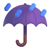 Umbrella with Rain Drops - Fluent (Microsoft)