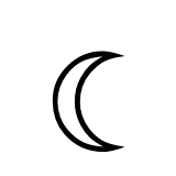 Last Quarter Moon (Crescent Moon) - Fluent (Microsoft)