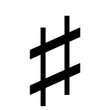 Musical Sharp Sign - Fluent (Microsoft)