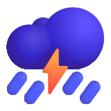 Cloud with Lightning and Rain - Fluent (Microsoft)