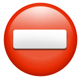 No Entry Sign - Fluent (Microsoft)