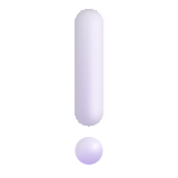 White Exclamation Mark Ornament - Fluent (Microsoft)