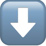 Downwards Black Arrow - Fluent (Microsoft)