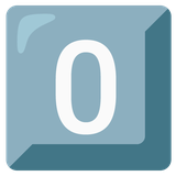 Keycap Digit Zero - Noto (Google)