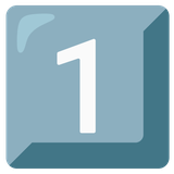 Keycap Digit One - Noto (Google)