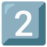 Keycap Digit Two - Noto (Google)