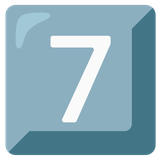 Keycap Digit Seven - Noto (Google)