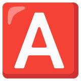 A Button (Blood Type) - Noto (Google)